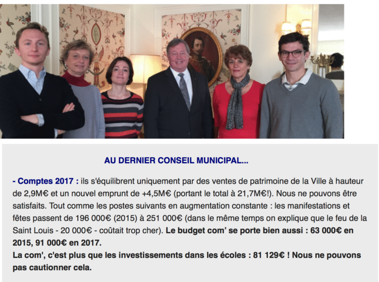 Lettre d’info Fontainebleau avril 2018 : Hôpital, Voirie, Rénovation Château, Problèmes de train, WE Napoléon…