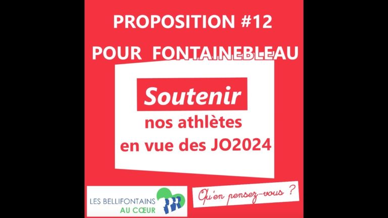 Proposition #12 : Quel niveau de soutien à nos athlètes & nos associations pour les JO 2024 ?