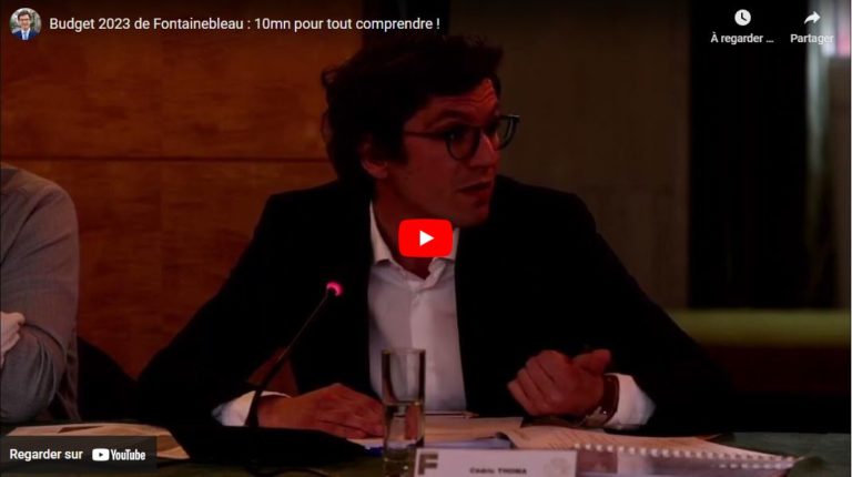 Vidéo : 10mn pour tout comprendre au budget de Fontainebleau !